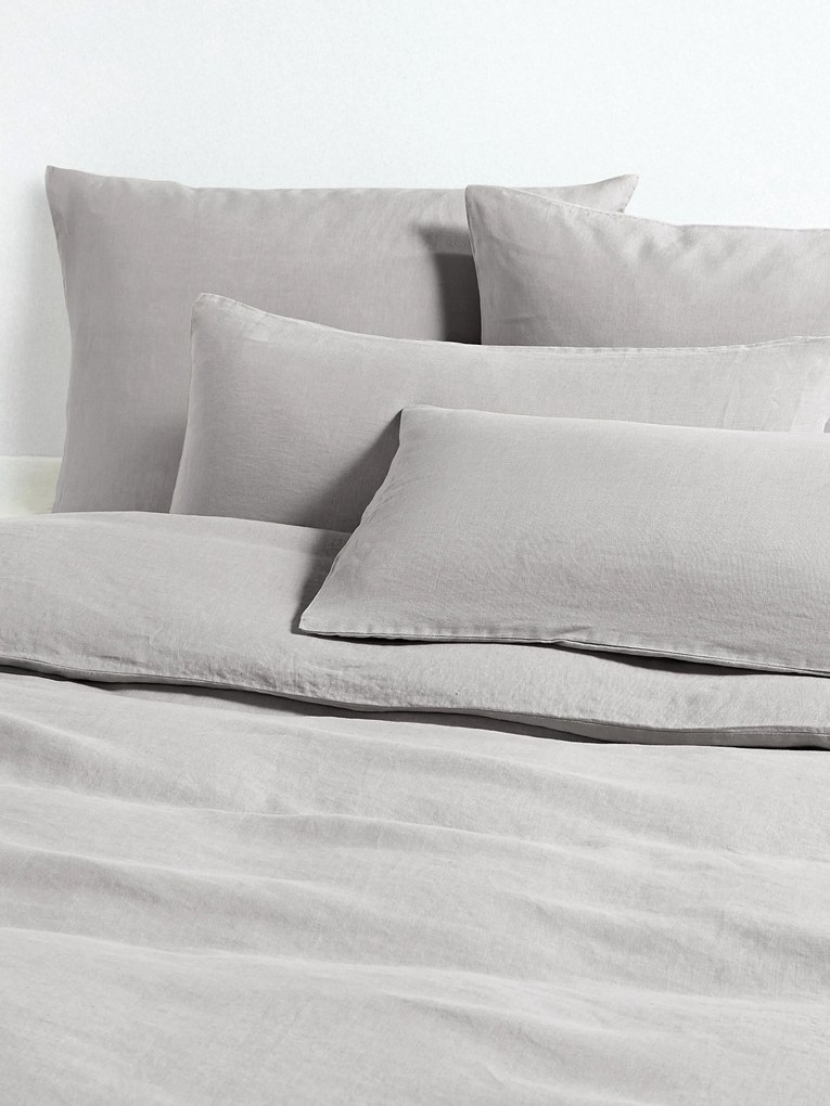 Gewassen linnen dekbedovertrek Airy