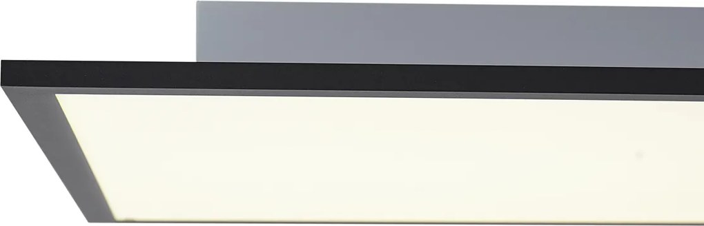 LED paneel zwart vierkant incl. LED 3-staps dimbaar - Reeves