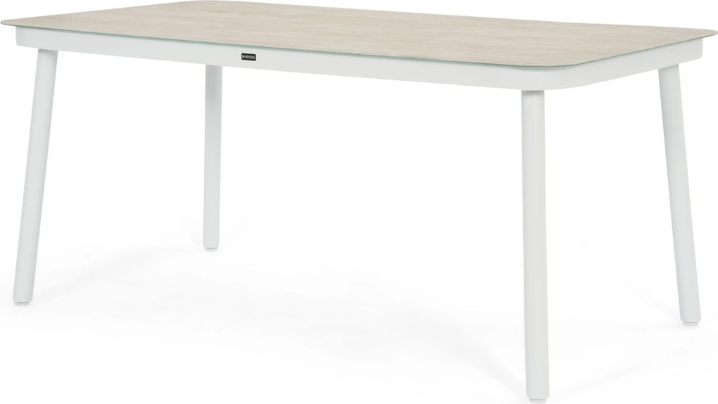 Tuinset 4 personen 160 cm Kunststof Wit Domani Furniture Toscano/Tavano