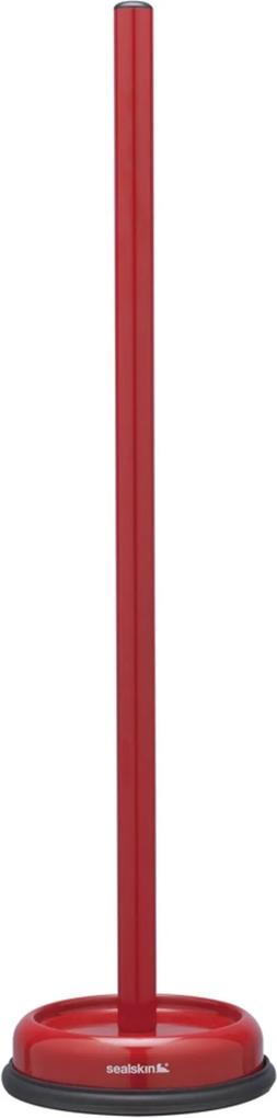Acero Toiletrolhouder 13x52 cm roestvrijstaal rood