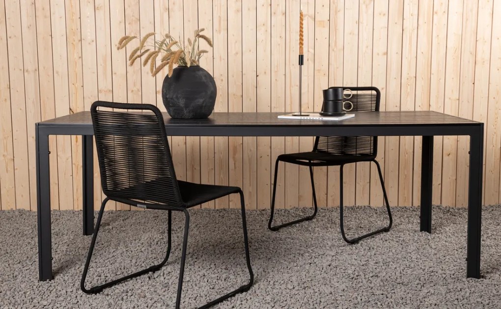 The Outsider Tuintafel - Toscane - Zwart - Alu/Polywood - 205x90 cm - The Outsider
