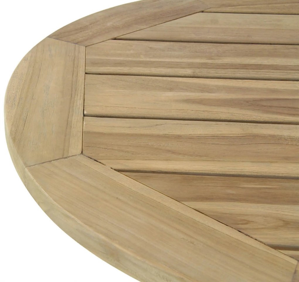Dining Tuintafel ovaal 200 cm x 110 cm Teak Wit Bradford