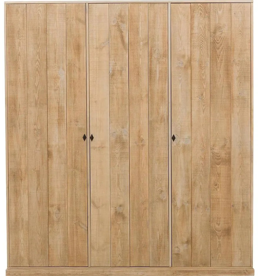 Goossens Eco Kledingkast Torento, 200 cm breed, 220 cm hoog, 3 draaideuren