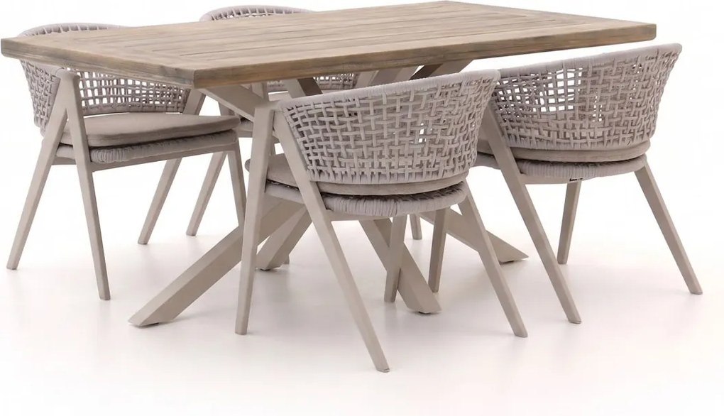 Diningset Manifesto  | 4 personen | Tuinset aluminium | 5-delig | Kees Smit Tuinmeubelen