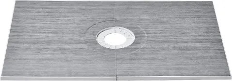 VEVOR Douchebakset, 1524 x 965 x 28 mm, Grote douchebakset met centrale afvoer, Lichtgewicht EPS-douche-installatiesets met 2 waterdichte doeken, Douchebak-kantelstangen geschikt voor badkamer