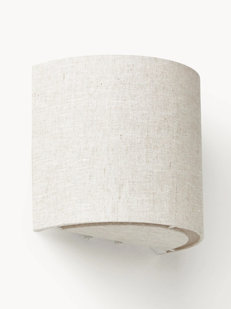 Linnen wandlamp Ron