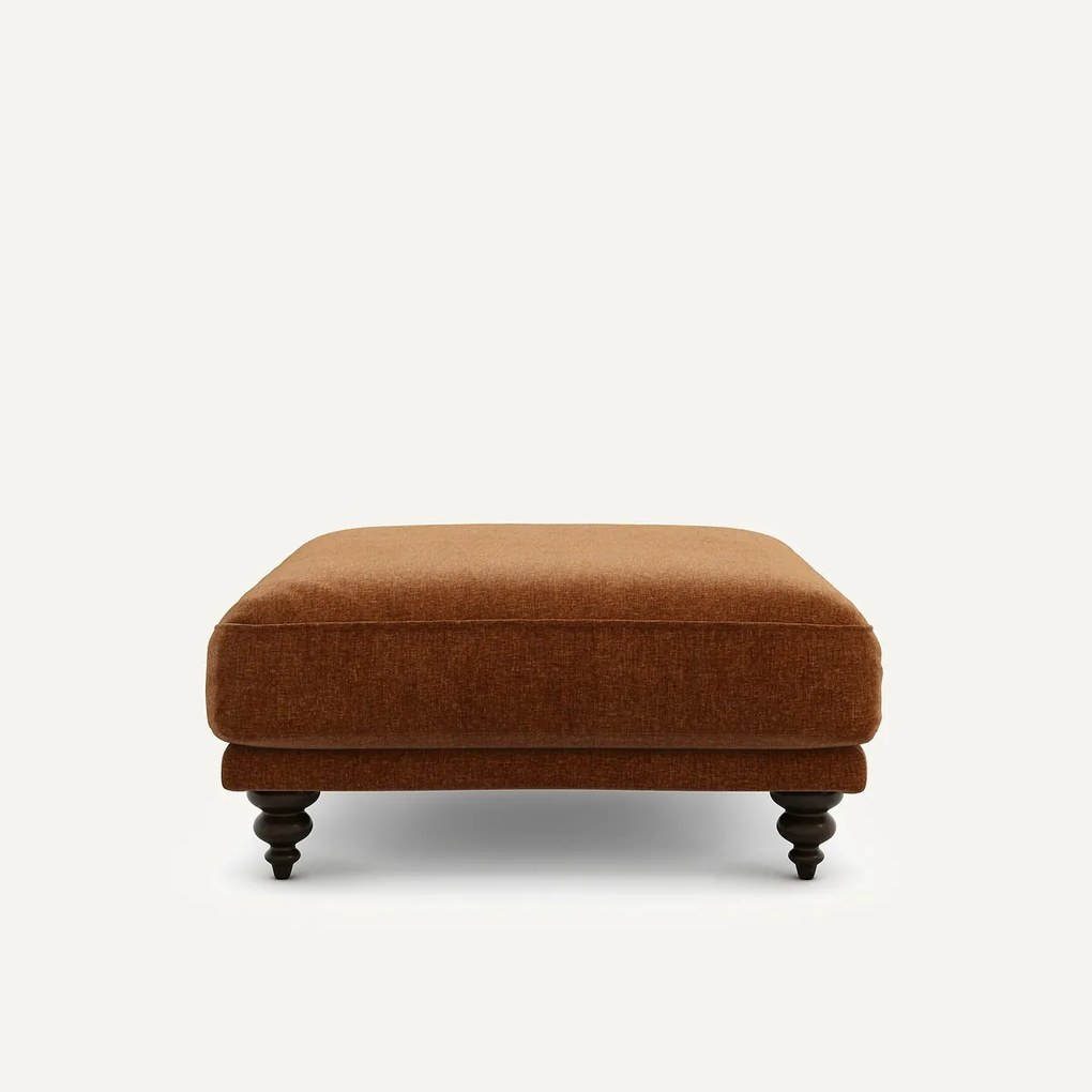 Voetenbank van fluweel chenille, Lazare