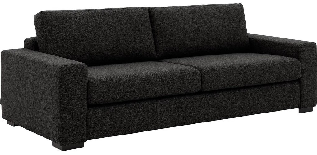 Goossens grijs, stof, 3-zits, stijlvol landelijk