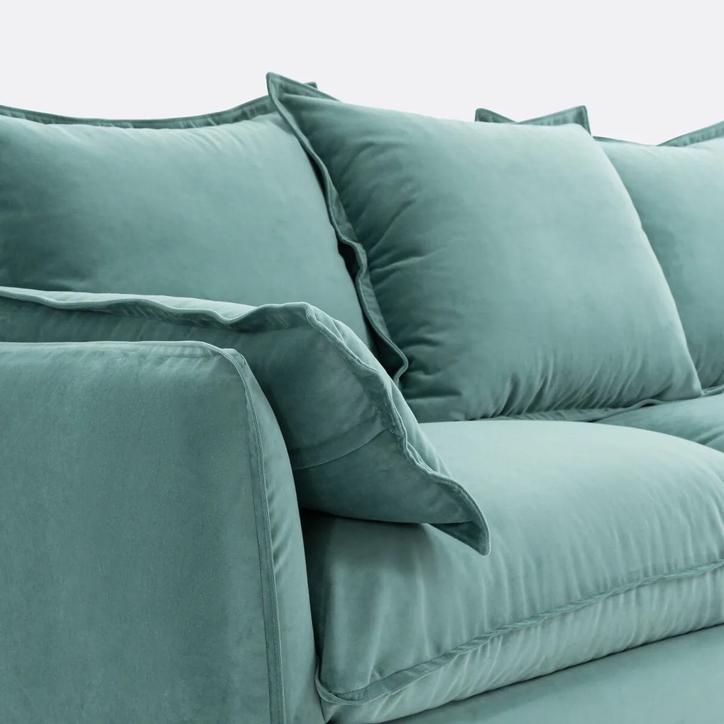 Sofa voor 2, 3, 4 of 5 personen, met afneembare hoezen, in fluweel, ODNA