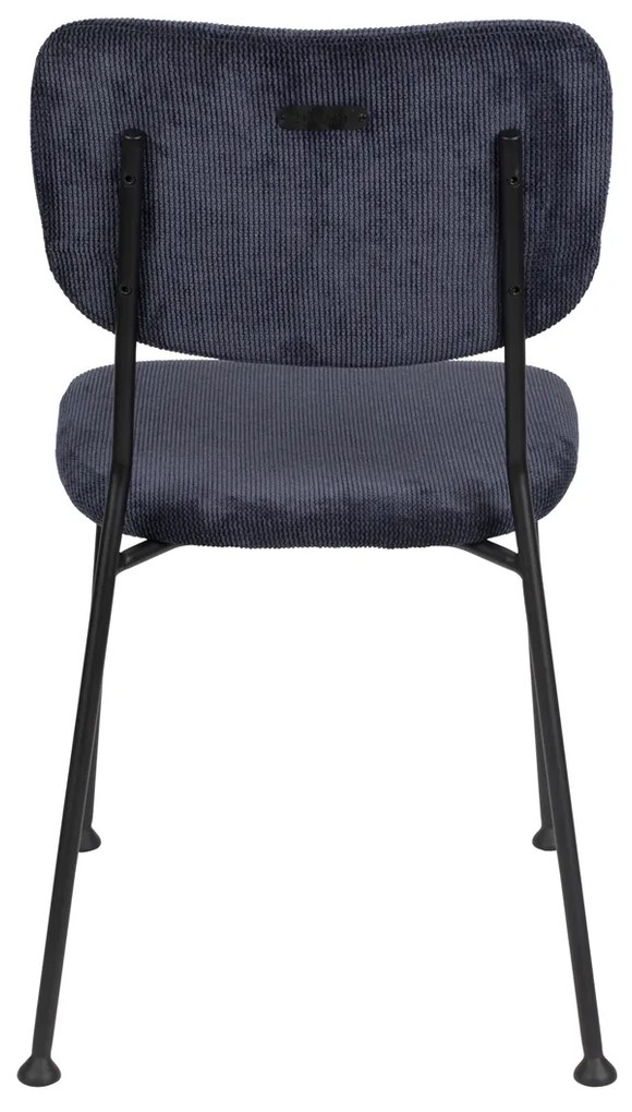 Zuiver Benson Design Eetkamerstoel Donkerblauw