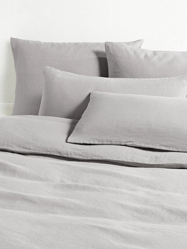 Gewassen linnen dekbedovertrek Airy
