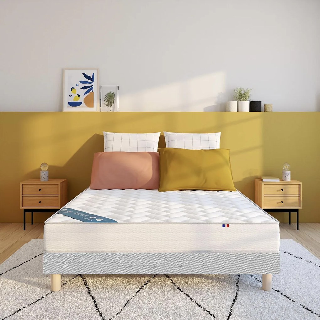 406-veerset stevige matras + lattenbodem