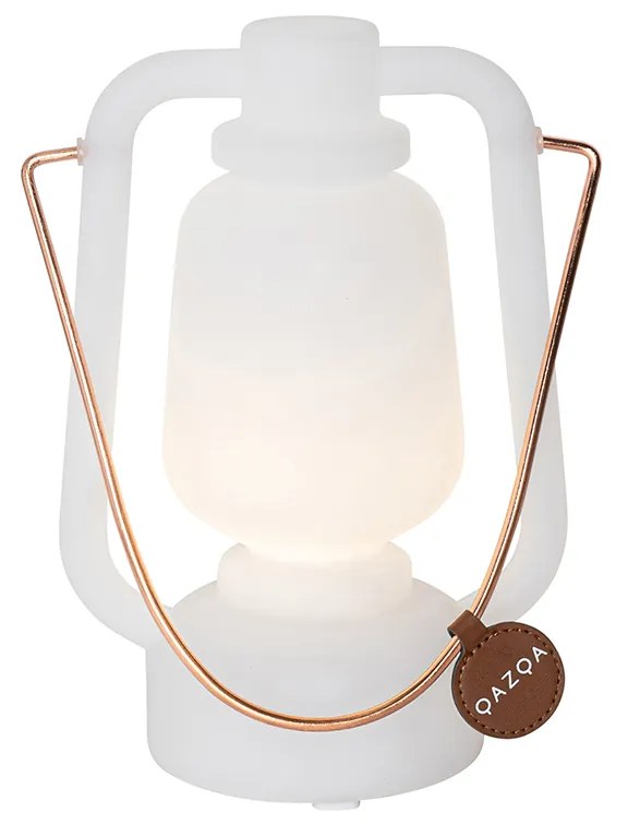 Buitenlamp LED Tafellamp wit oplaadbaar 22 cm IP44 - Storm Mini Modern IP44 Buitenverlichting Lamp