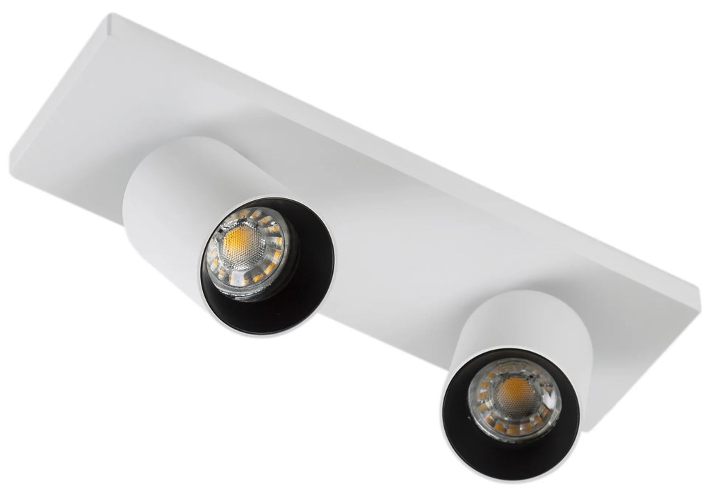 Mila 2 Opbouwspot Wit/Zwart met Smart RGB LED