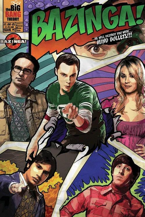 Kunstafdruk Big Bang Theory - Bazinga, (26.7 x 40 cm)