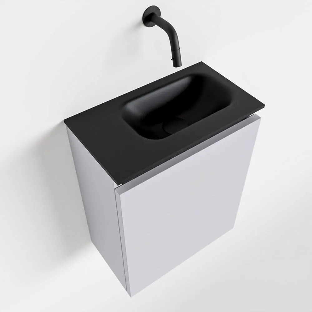 Mondiaz Ture 40cm toiletmeubel cale met wastafel urban rechts geen kraangat