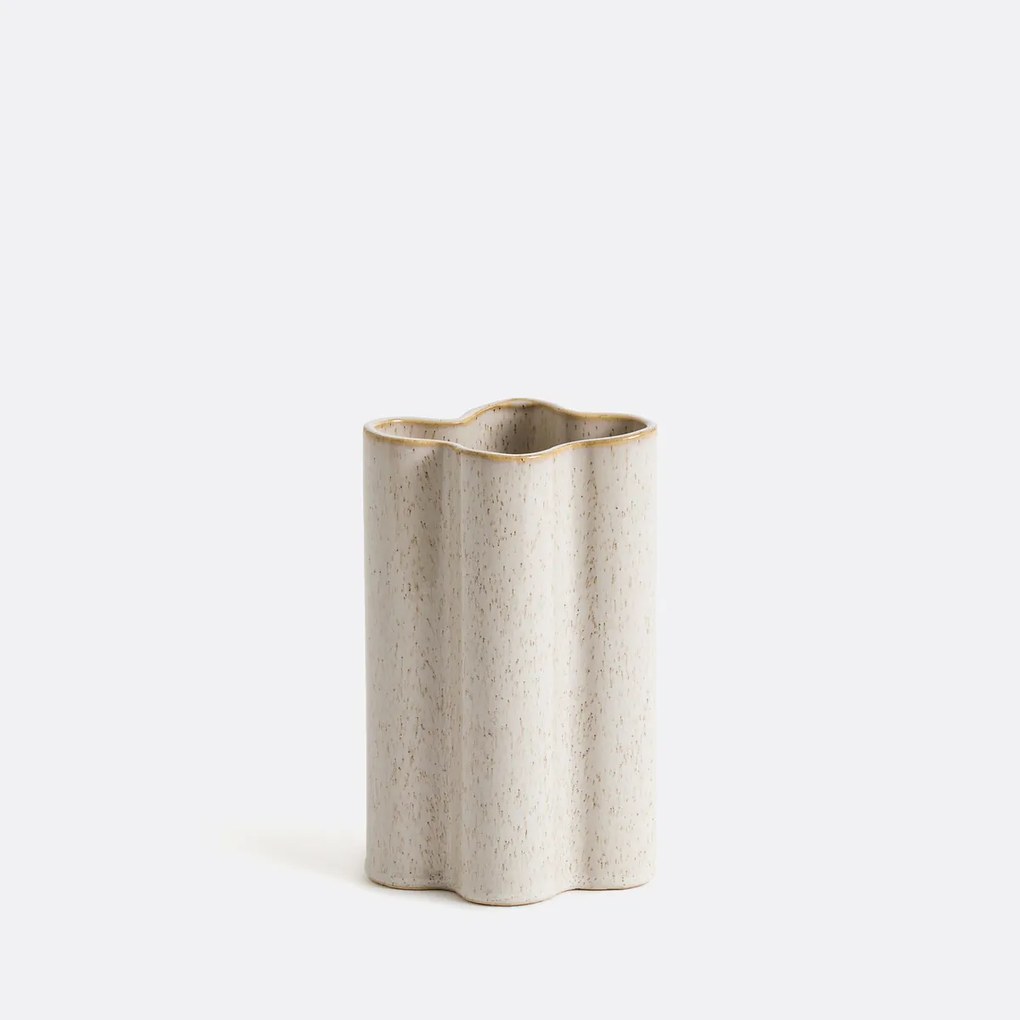 Klavervormige vaas in keramiek H19,5 cm, Diaki