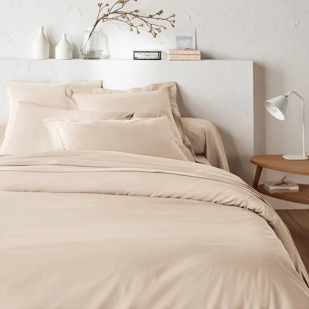 Dekbedovertrek met rits in effen katoen, Scénario