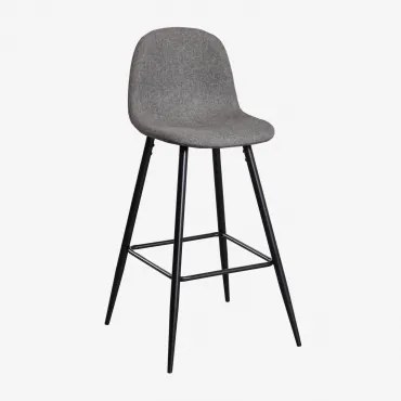 Verpakking Van 2 Glamm Hoge Krukken Grijs – Antraciet & ↑75 Cm & Zwart - Sklum