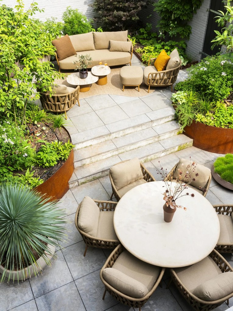 4 Seasons Outdoor Biarritz loungeset amber SALE Loungeset   beige weerbestendig