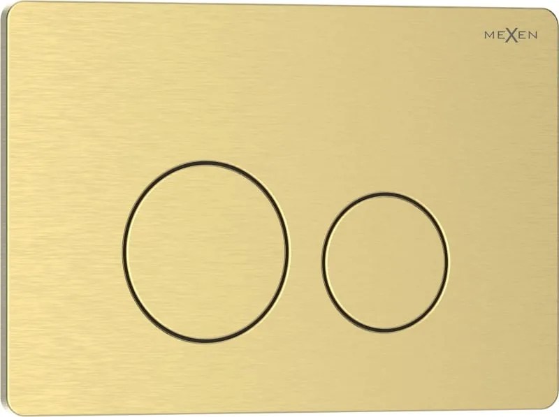 Mexen Tex 06 spoelknop roestvrij staal, goud geborsteld - 6106-11