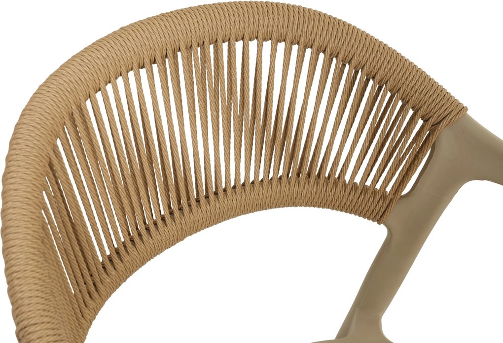 Tuinstoel stapelbaar Kunststof Zand/Beige Domani Furniture Toscano   loft