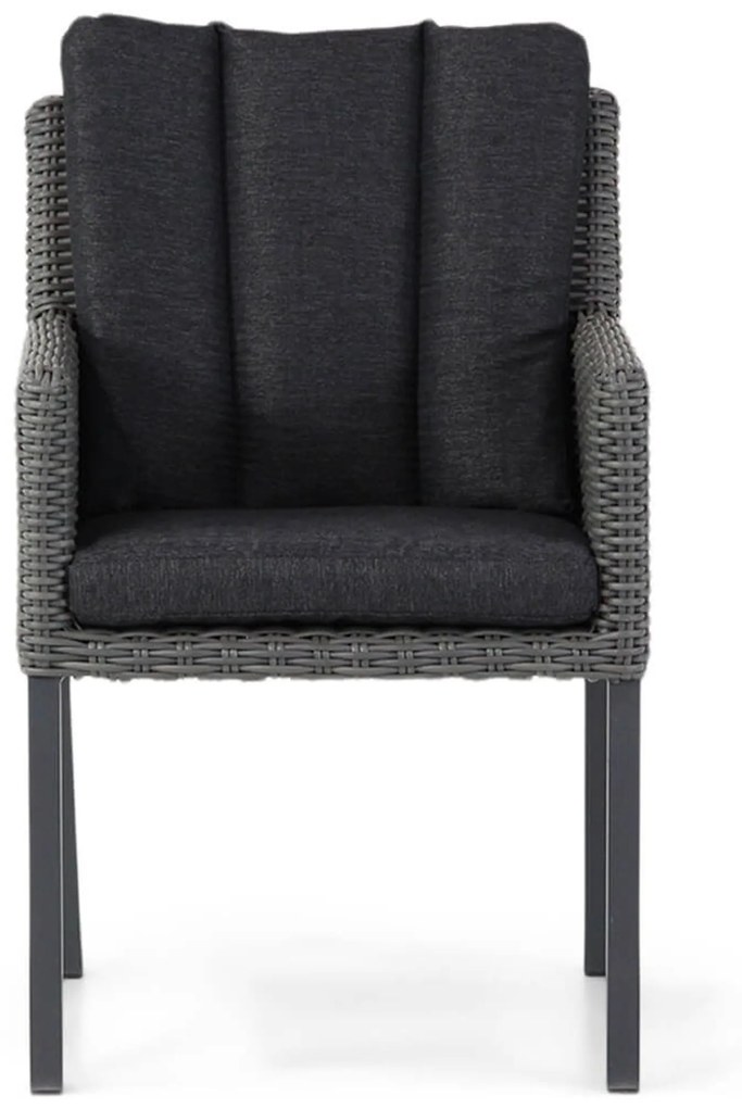 Tuinset 4 personen 180 cm Wicker Grijs Garden Collections Oxbow/Forest