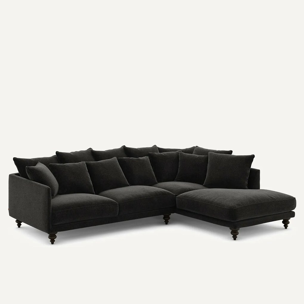 Chenille fluwelen hoekbank, Lazare