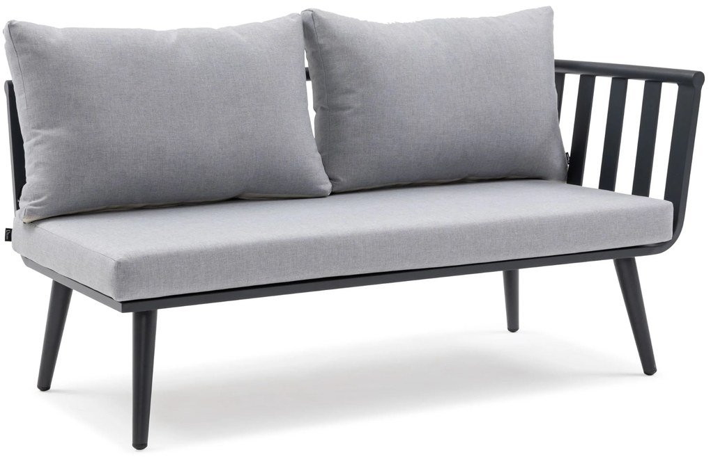 Hoek loungeset 5 personen Aluminium Grijs De Laan Projects