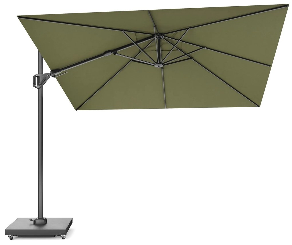Challenger T2 premium parasol 300x300 cm antraciet lush green