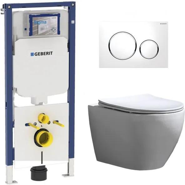 Geberit UP720 Toiletset - Inbouw WC Hangtoilet Wandcloset Rimfree - Beauti Flatline Sigma-20 Wit