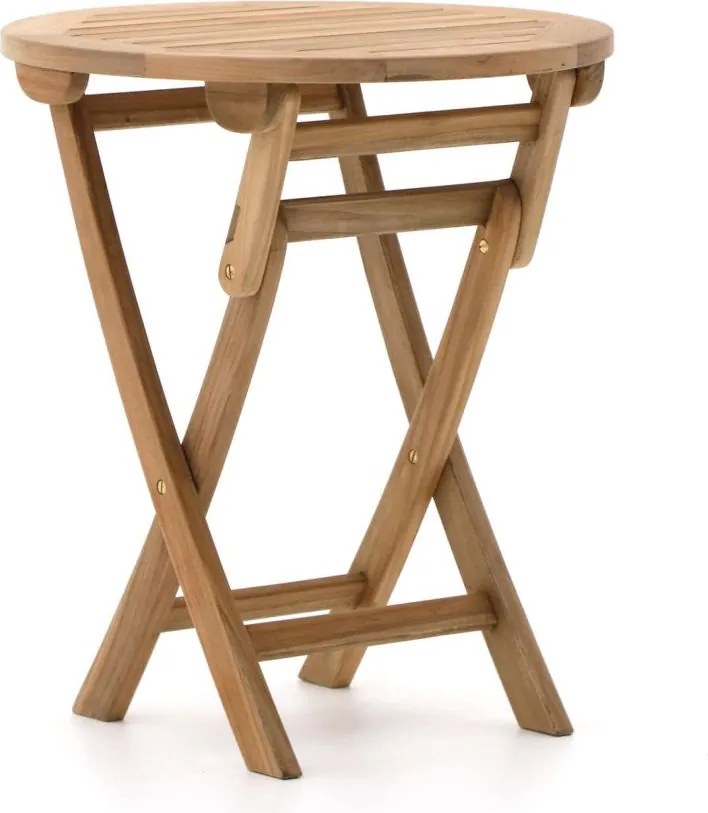 Inklapbare tafel Sunyard | Rond  | Tuintafel Teakhout | Ø65cm | 2 personen | Kees Smit Tuinmeubelen