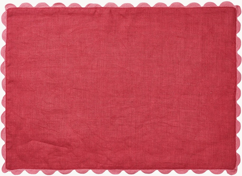 Handgemaakt placemat Willow van linnen