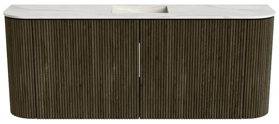 Mondiaz Joya DLux 105cm toiletmeubel ronding links/rechts shadow met wastafel faye midden 1 kraangat ostra