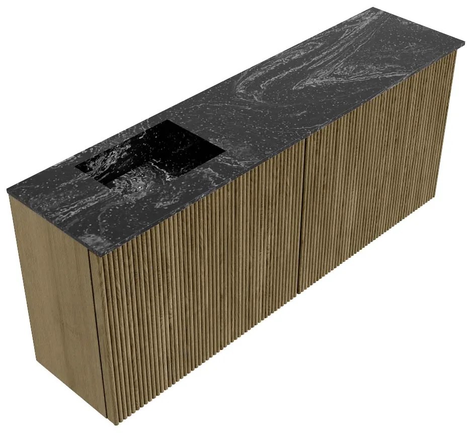Mondiaz Joya DLux 100cm toiletmeubel dusk met wastafel faye links 1 kraangat lava