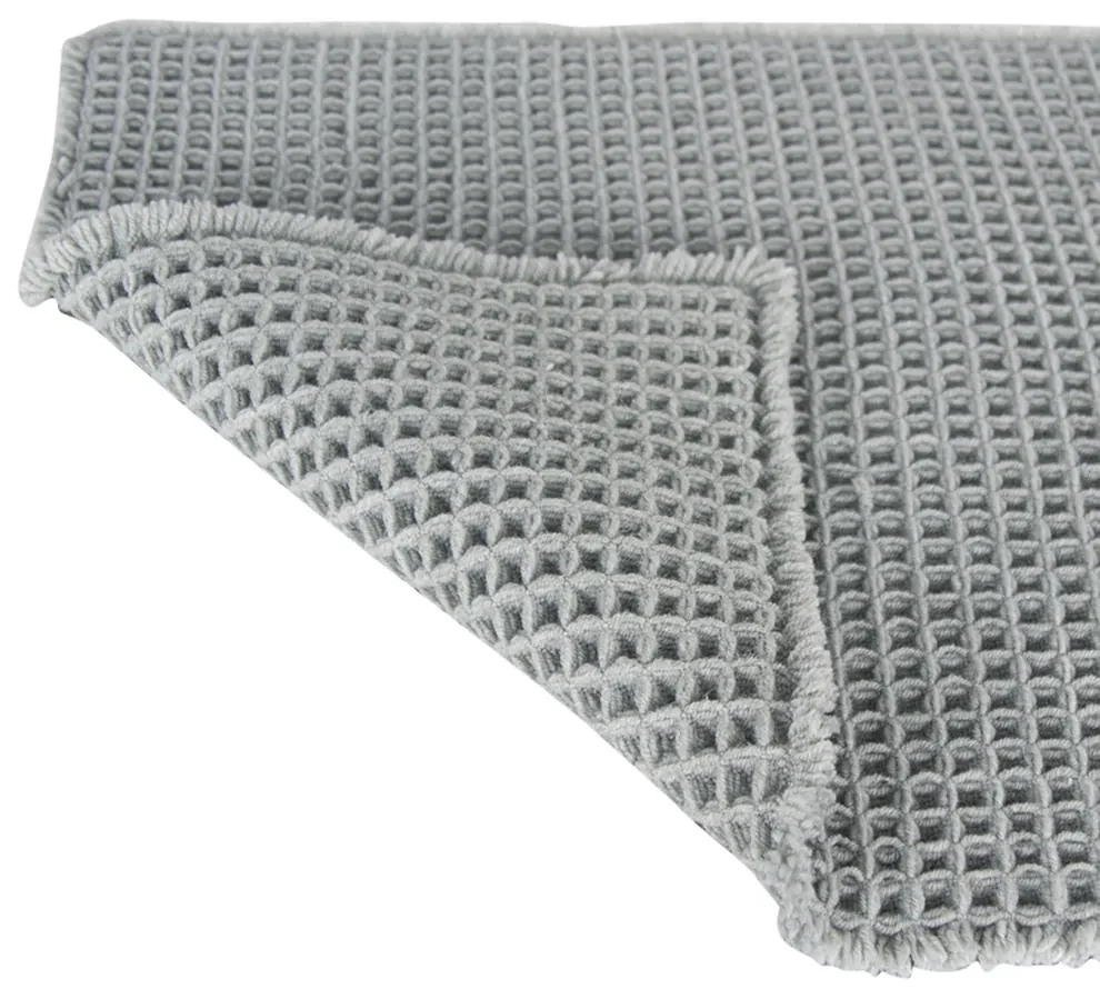 Differnz Wafel badmat 50x80cm grijs