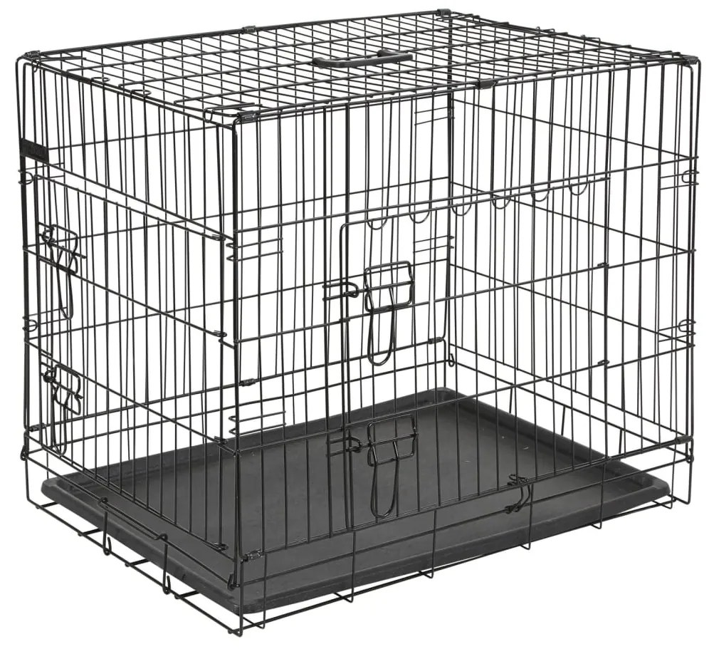Kerbl Hondenbench 76x54x64 cm zwart