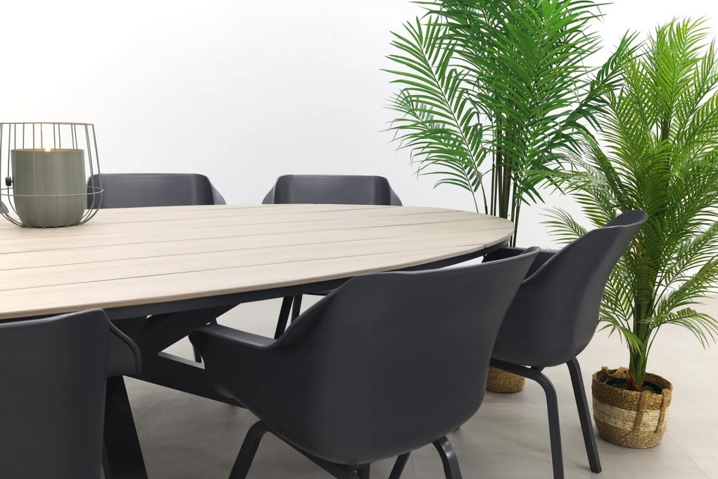 Hartman Sophie Element - Xerix / GI Edison 280x140 cm. tafel - ovale tuinset