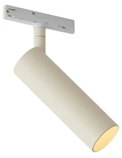 Moderne spot beige met wit voor railsysteem 1-fase GU10 35mm - Slimline Uzzy