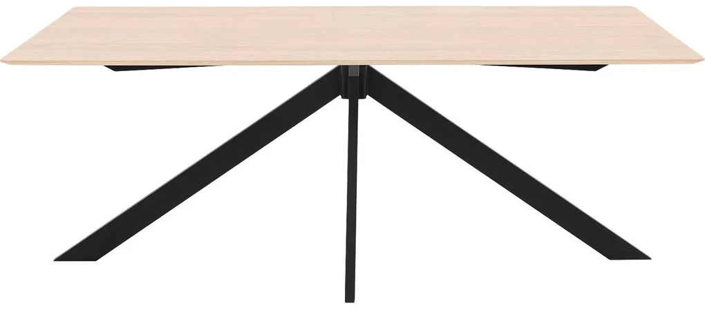 Goossens Excellent Eettafel Ferris Piramide Poot, Rechthoekig 180 x 100 cm