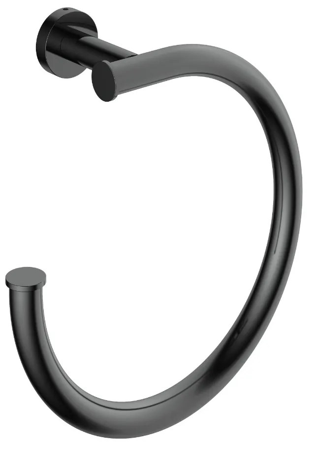 Hotbath &More handdoekring gepolijst zwart PVD