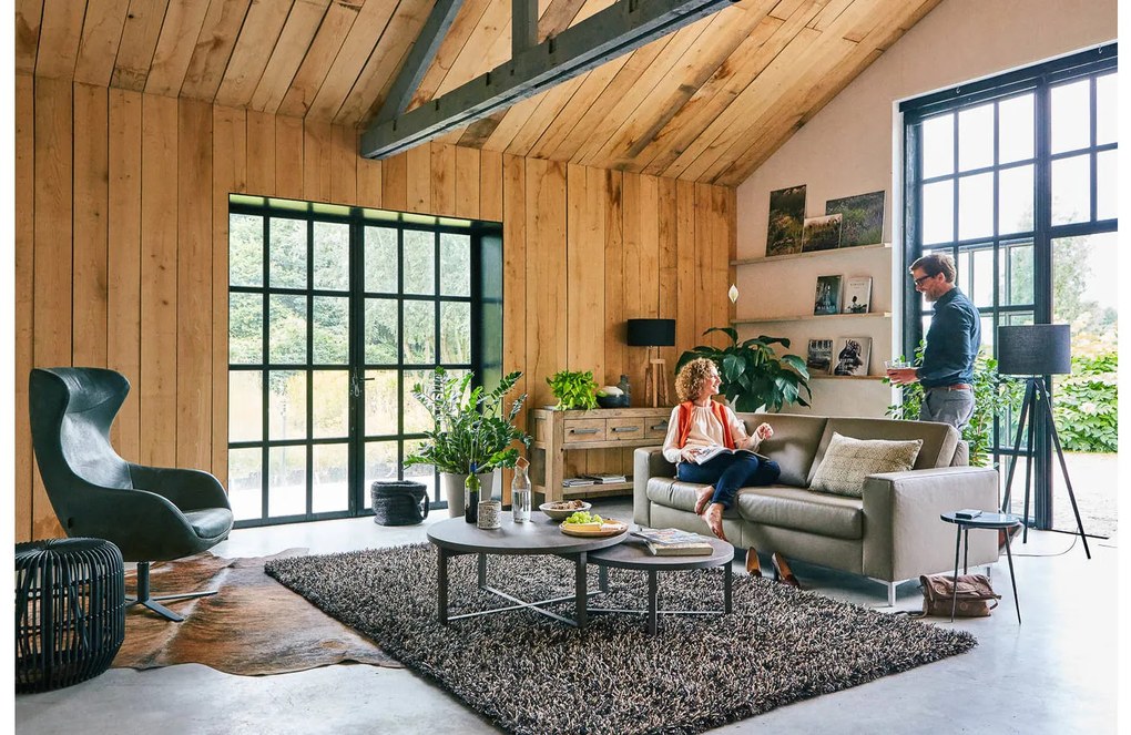 Goossens Salontafel Circulo, Rond 90 cm, 38 cm hoog