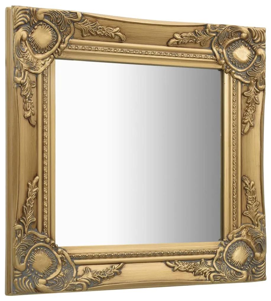 vidaXL Wandspiegel barok stijl 40x40 cm goudkleurig