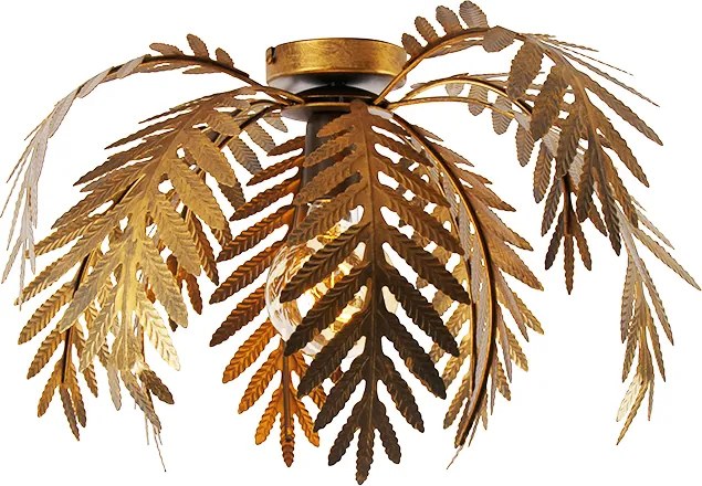 Smart plafondlamp goud 45 cm rond incl. Wifi G95 - Botanica