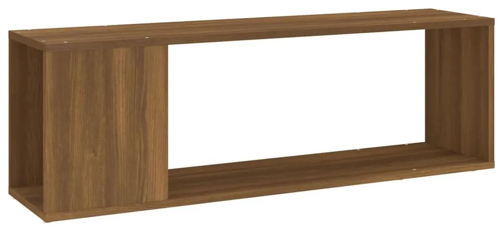 vidaXL Tv-meubel 100x24x32 cm bewerkt hout bruineikenkleurig