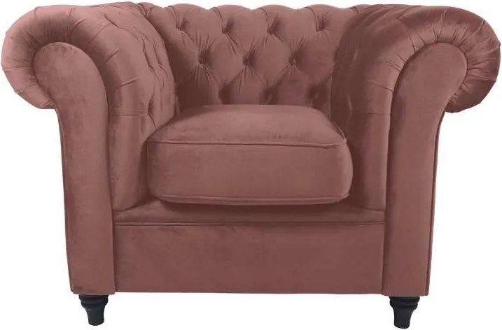 Fauteuil - Giethoorn - Kronos fluweel roze 29