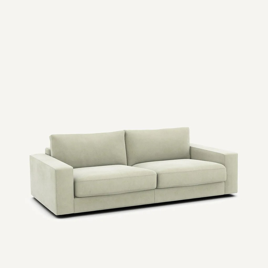 Slaapbank in stonewashed fluweel, SKANDER