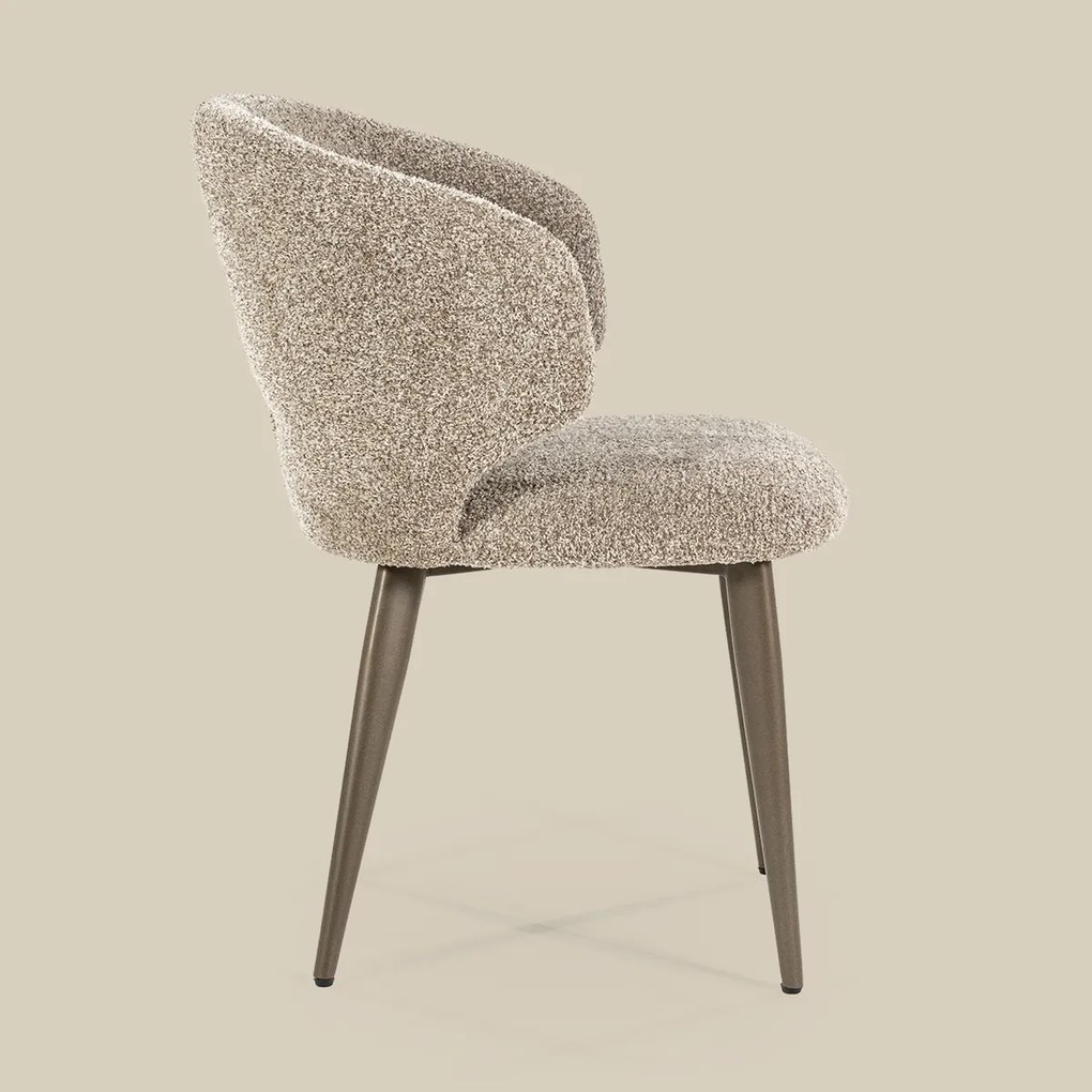 Bruin Potige Eetstoel Taupe