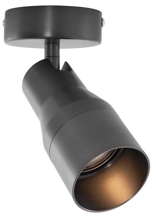 Moderne plafondspot gunmetal GU10 50mm rond - Stanley