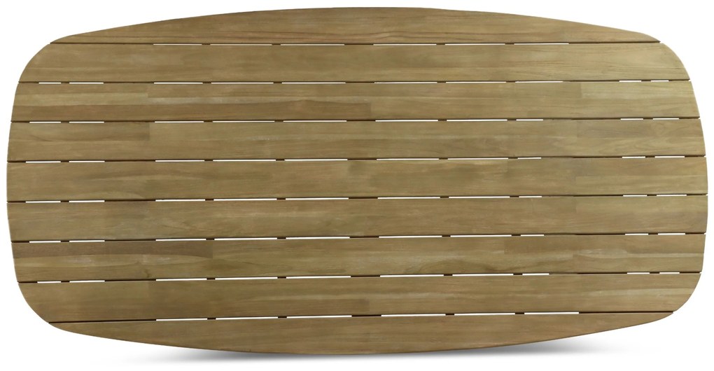 Dining Tuintafel 240 x 120 cm Teak Old teak greywash Falcon
